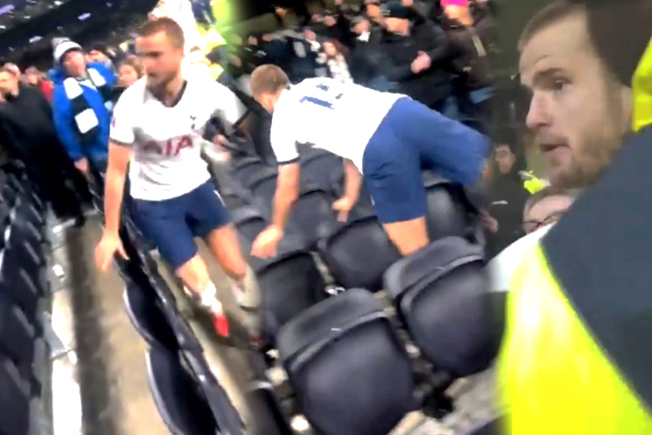 Nach Pokal-Aus: Tottenham-Spieler stürmt Tribüne und geht auf Fan los!