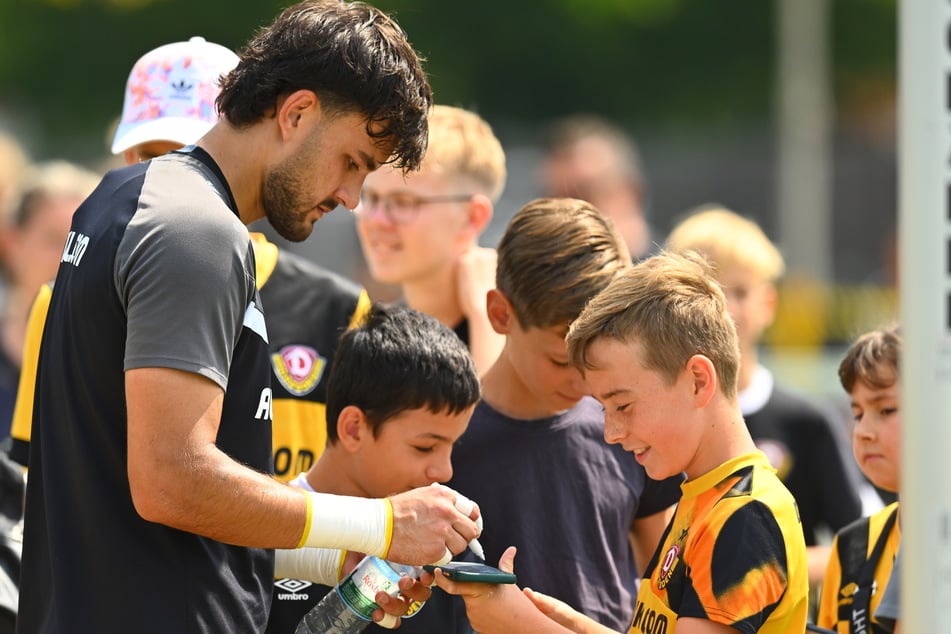 Tim Schreiber (l.) und seine Kollegen sind nur am Dienstag im öffentlichen Training zu sehen.