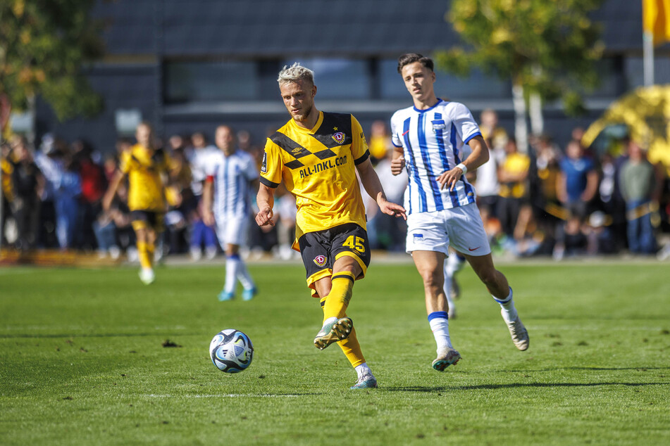 Tom Berger spielte auf Probe bei Dynamo Dresden mit und bestritt eine solide Partie.