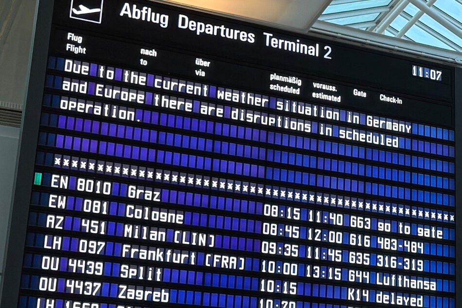 München: Warnung vor Sturm und Hagel: Abfertigungsstopp am Münchner Flughafen