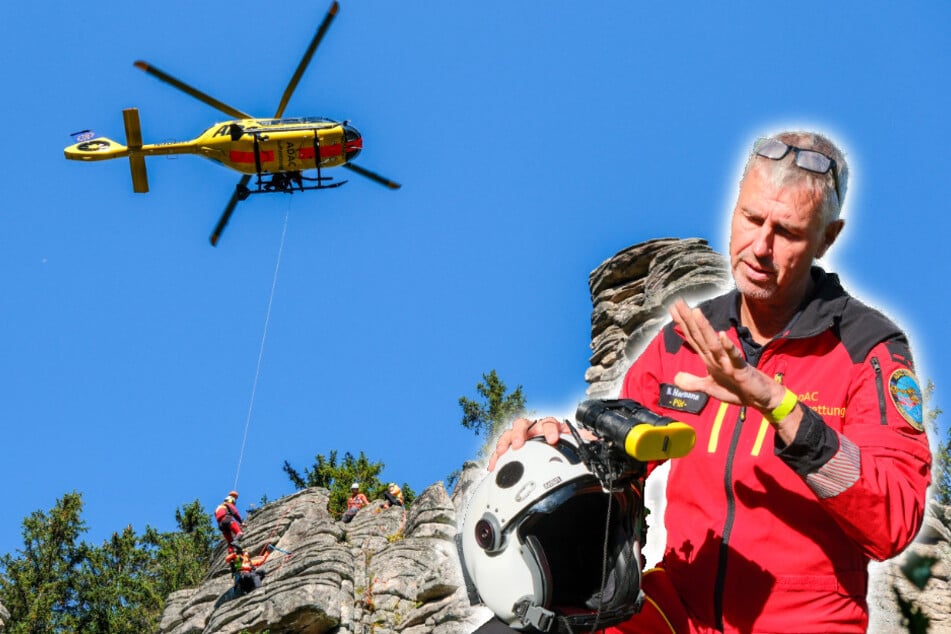 Training für den Ernstfall in luftiger Höhe: Helikopter testet neue Rettungswinde