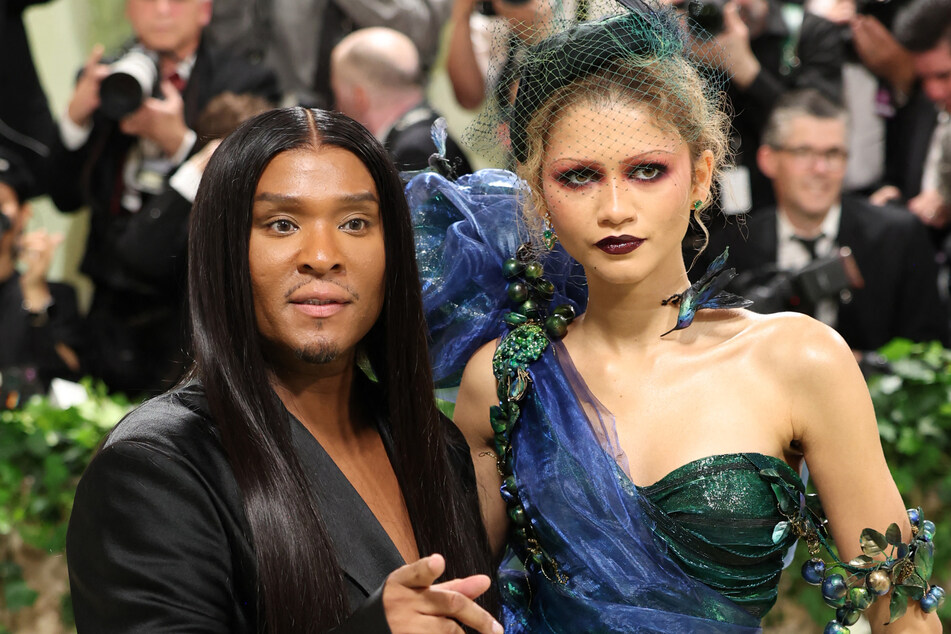 Zendaya's longtime stylist, Law Roach (l.), has spilled the big fashion names who refused to work with the Euphoria star in the early days of her career.