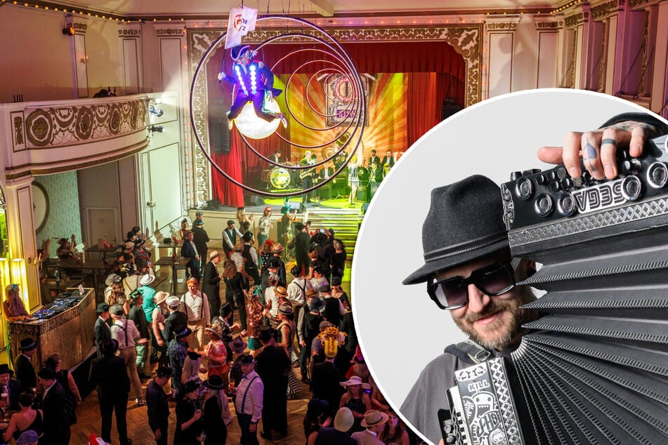 Dresden: Schräger Harmonika-Spieler soll Hutball rocken