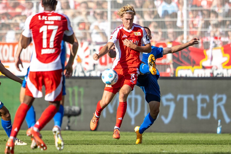 Unioner Tom Rothe (19, r.) musste in der Schlussphase gegen Hoffenheim ausgewechselt werden.