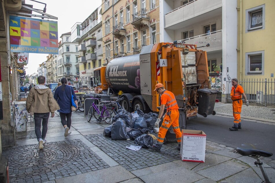 180.000 Tonnen Wertstoffe und Abfälle sammelt die Dresdner Stadtreinigung jährlich ein.