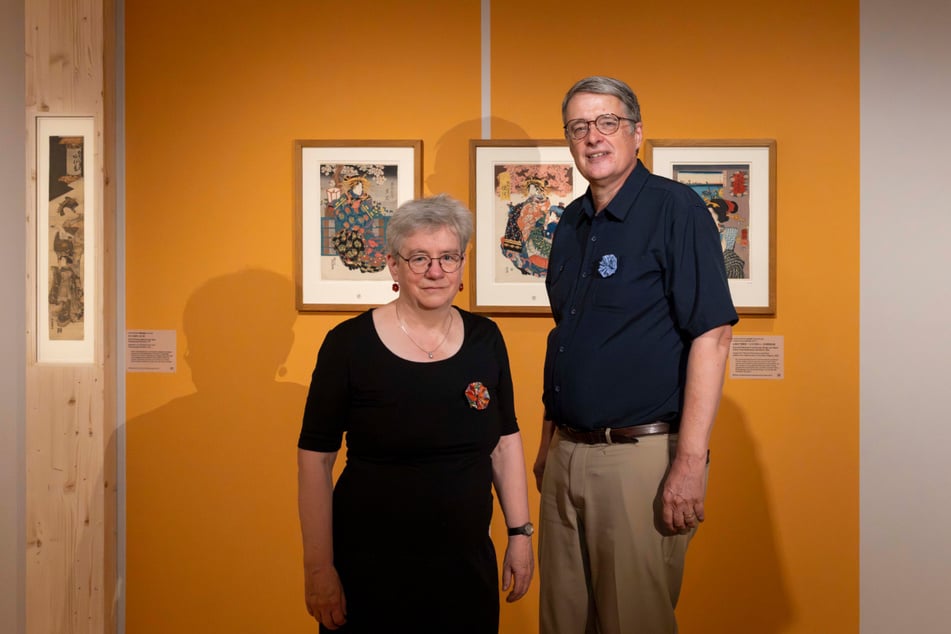 Petra Kuhlmann-Hodick und Hans Bjarne Thomsen haben die Ausstellung "Japan auf Papier in Dresden" kuratiert.