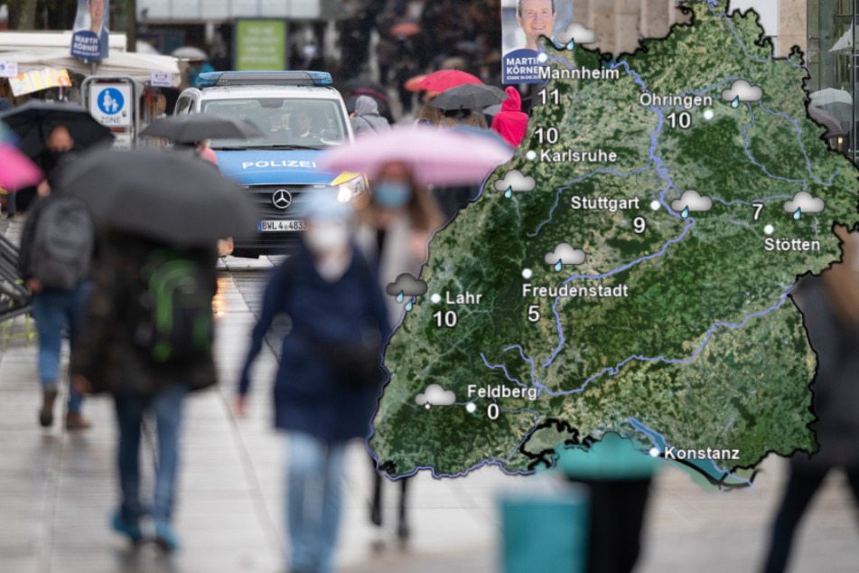 Das Wetter in Baden-Württemberg am Montag. (Fotomontage)