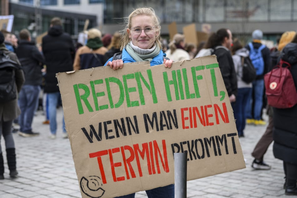 Chemnitz: Psychotherapeuten protestierten gegen Honorarkürzungen ab April