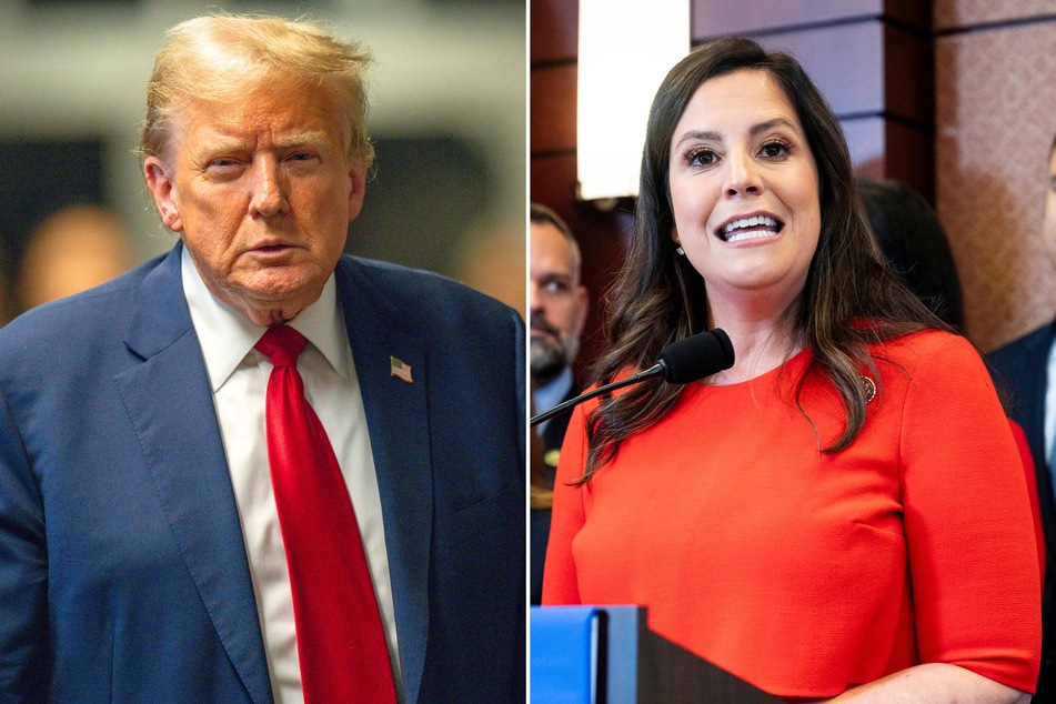 New York Representative Elise Stefanik (r.) got into a heated exchange when she was asked about past criticism she has shared about Donald Trump.