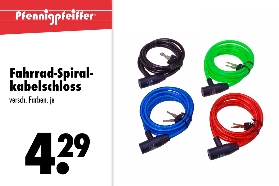 Fahrrad-Spiralkabelschloss
