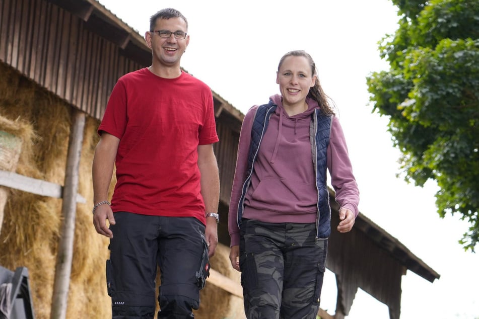 Das Herz des Bio-Mutterkuhhalters aus dem Erzgebirge hat sich für die 35-jährige Michaela entschieden.