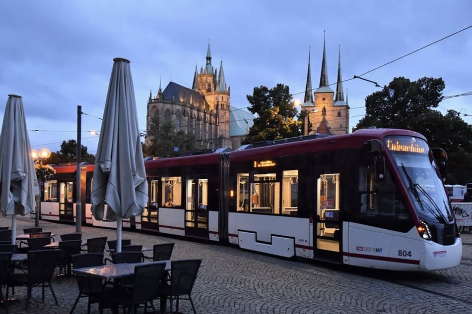 Der Straßenbahn-Verkehr in Erfurt wird in den kommenden Tagen nicht im Normalbetrieb vonstattengehen. (Archivbild)