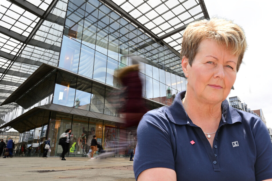 Getrübte Freude über die Rettung des Chemnitzer Standortes: Laut ver.di-Gewerkschafterin Andrea Busch (57) werden alle 13 Arbeitsplätze in der Galeria-Feinkostabteilung weg.