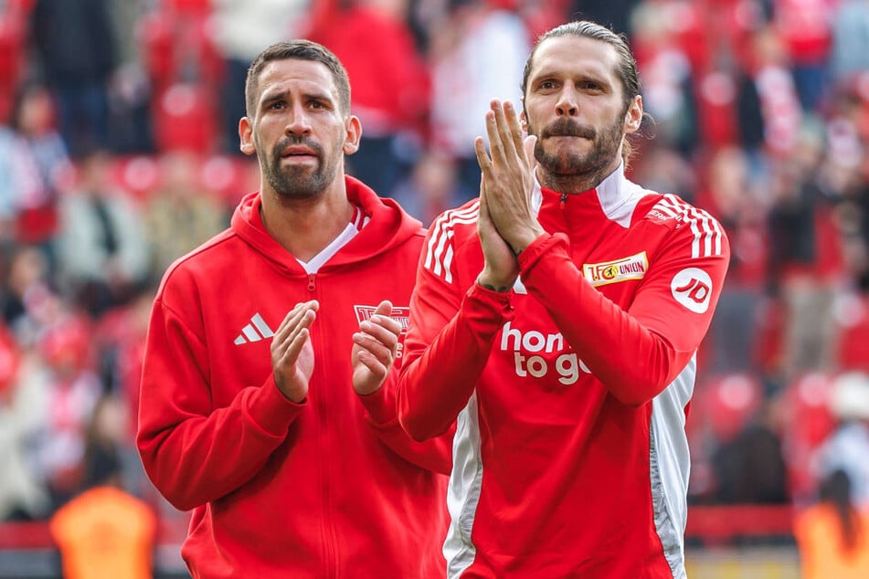 Rani Khedira (32, l.) und Christopher Trimmel (39) sind seit Jahren die Kapitäne und Leitwölfe von Union Berlin.