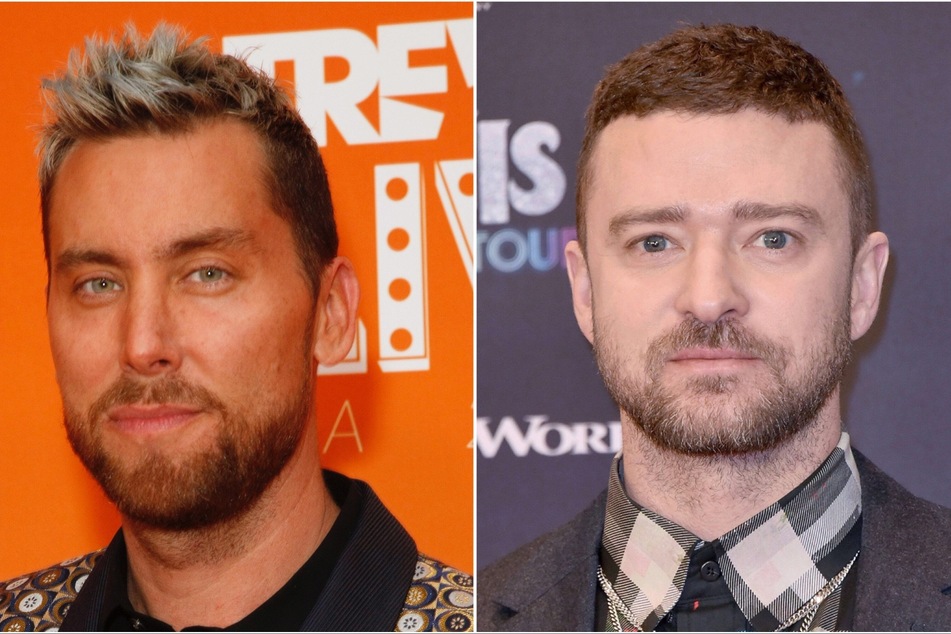 Lance Bass (l) jokingly called out Justin Timberlake (r) for not responding back to his text messages.