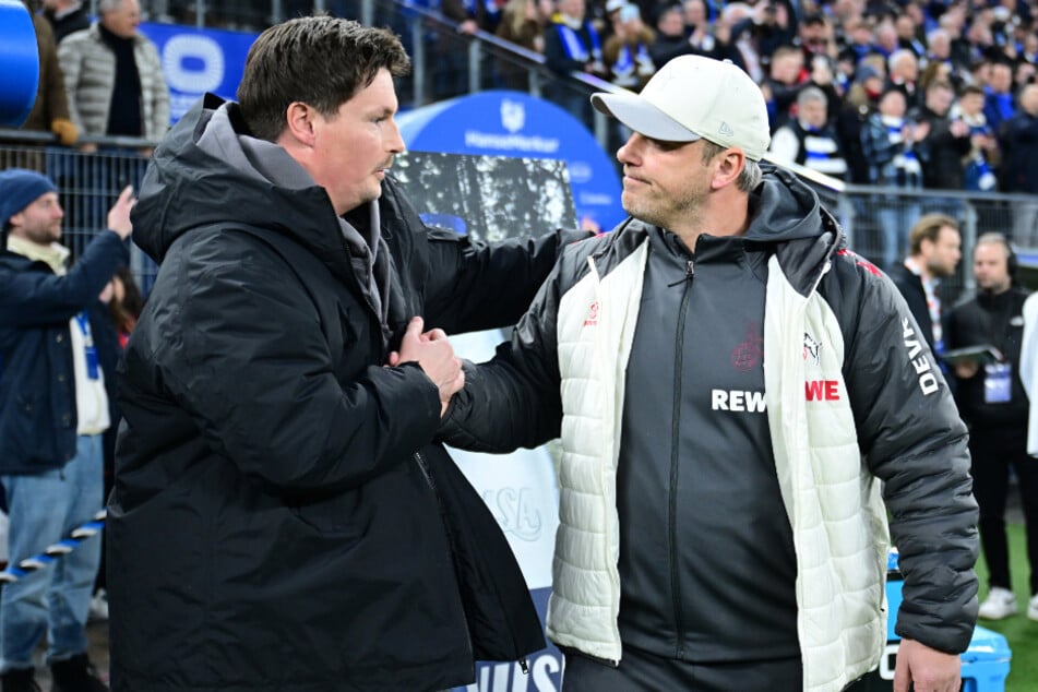 Verstehen sich bestens: HSV-Coach Merlin Polzin (35, l.) und Köln-Trainer Lukas Kwasniok (44).