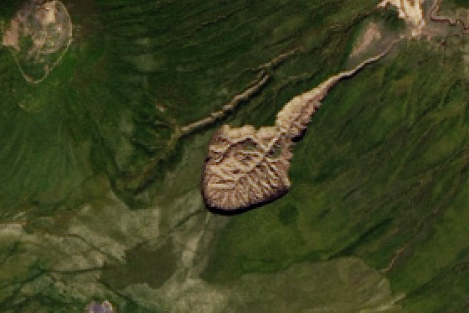 Der Batagaika-Krater ist der größte Permafrost-Krater der Welt.