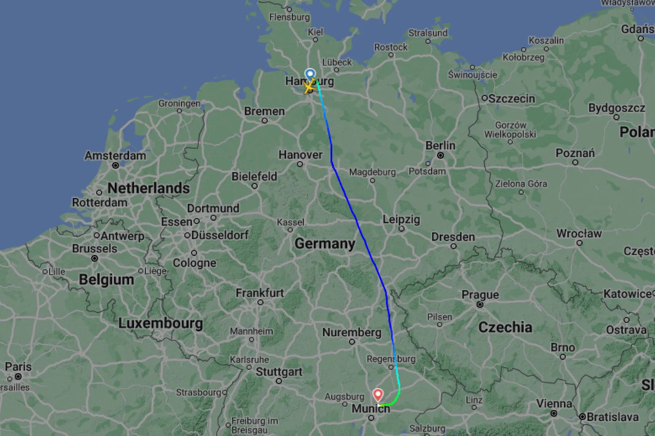 Die Condor-Maschine musste eine ungeplante Landung in München einlegen.