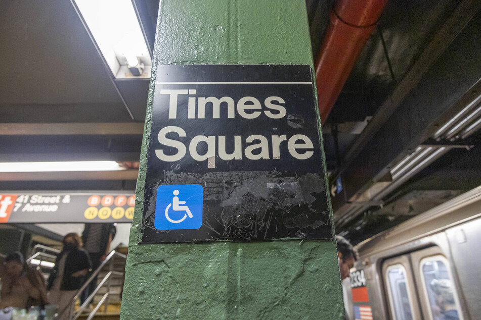 New York City's Times Square subway station flooded overnight Tuesday after a water main burst.
