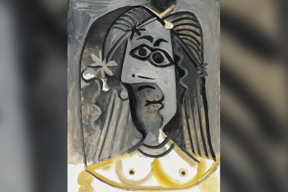 In dem Bild "Buste de femme" (Frauenbüste) soll Picassos zweite Ehefrau Jacqueline Roque abgebildet sein.