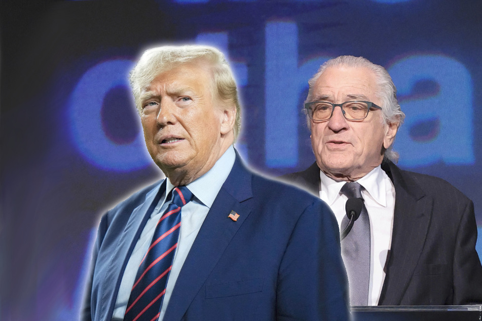 Robert De Niro (r.) accused organizers of the Gotham Awards of cutting parts of his speech directly criticizing ex-president Donald Trump.