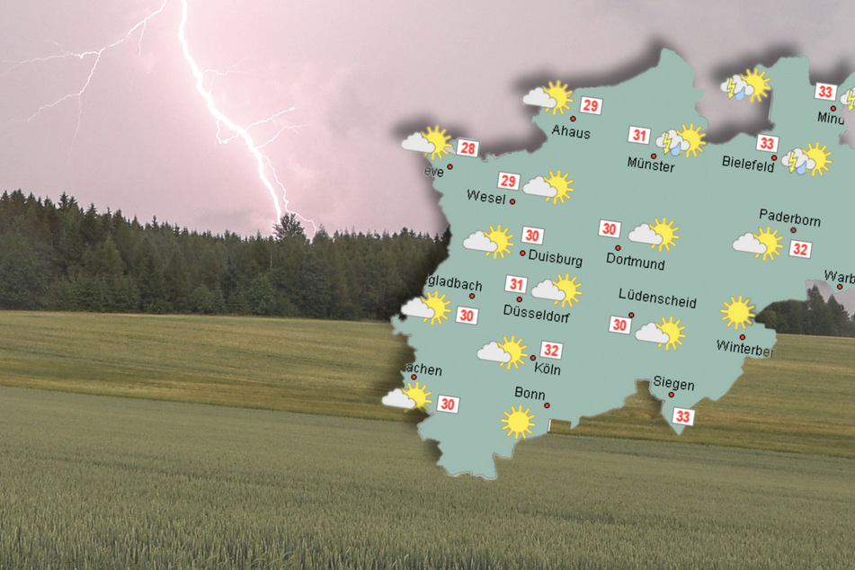 Hitze, Regen, Sommergewitter: So wird das Wetter die nächsten Tage in NRW