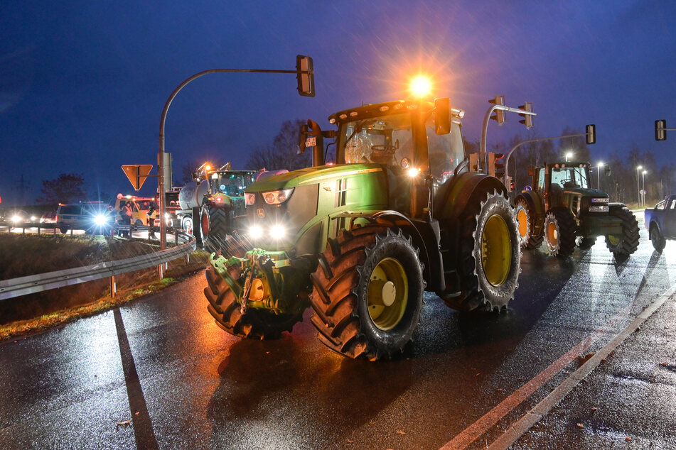 Am Mittwoch streikten erneut Hunderte Landwirte in Sachsen-Anhalt.
