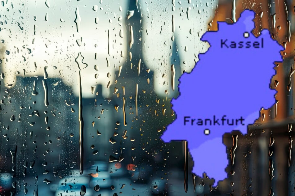 Der Montag in Hessen wird ein Regentag, das sind sich DWD und Wetteronline.de (Grafik) sicher.