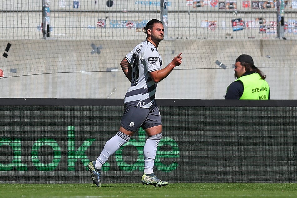 Dominic Baumann erzielte zwölf Treffer für Sandhausen, konnte den Abstieg aber nicht verhindern.