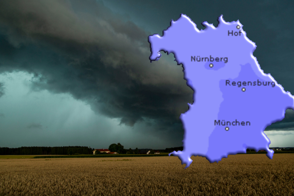 Für Bayern werden Regen, Hagel und Sturm erwartet. (Symbolbild)
