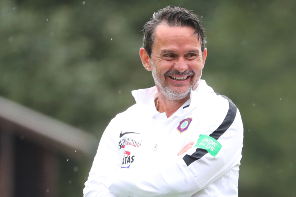 FCE Coach ist mit der Leistung von Aue-Mittelfeldspieler Philipp Riese zufrieden.