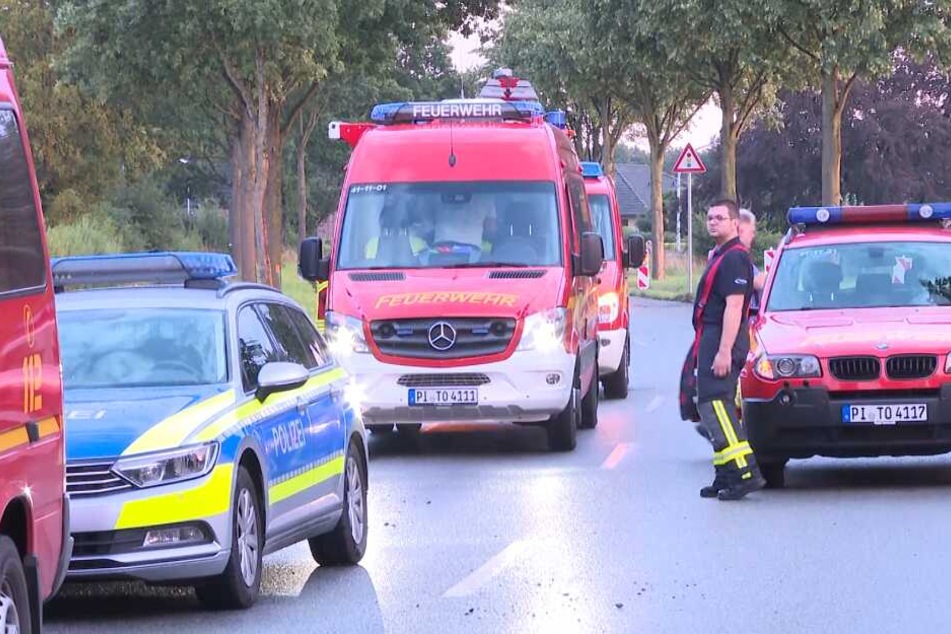 Polizei und Feuerwehr rückten aus, um die Python zu finden.