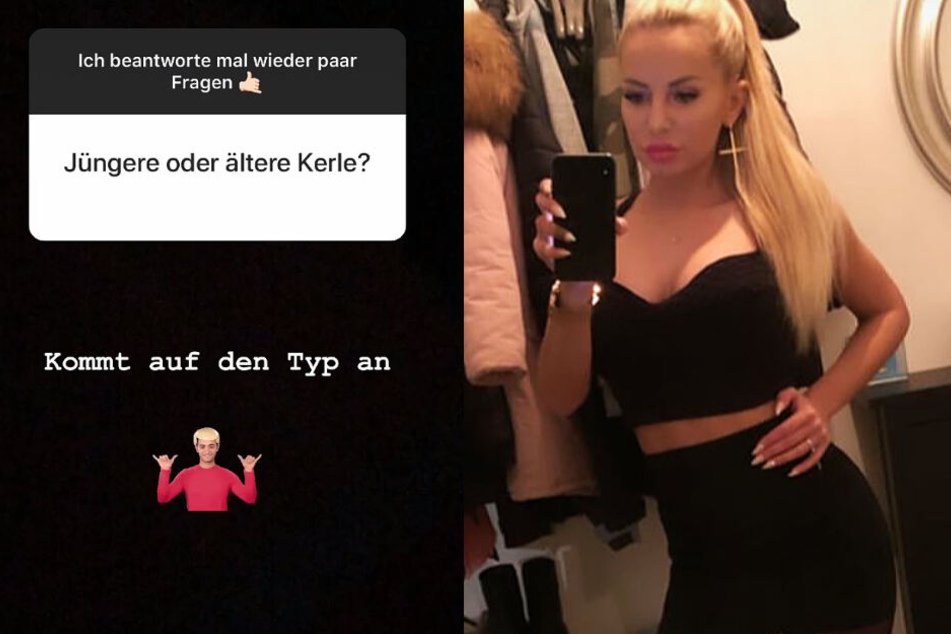 Die Montage zeigt zwei weitere Screenshots aus dem Instagram-Profil von Sabi.