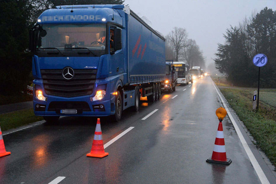 Die Paderborner Straße wurde für zwei Stunden gesperrt.