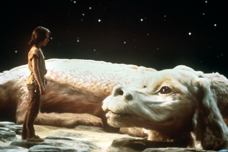 Ein Szenenfoto aus dem Film "Die unendlicheGeschichte" (Szenenfoto, 1983). Um die rechte am Buch gab es jahrelang Streit.