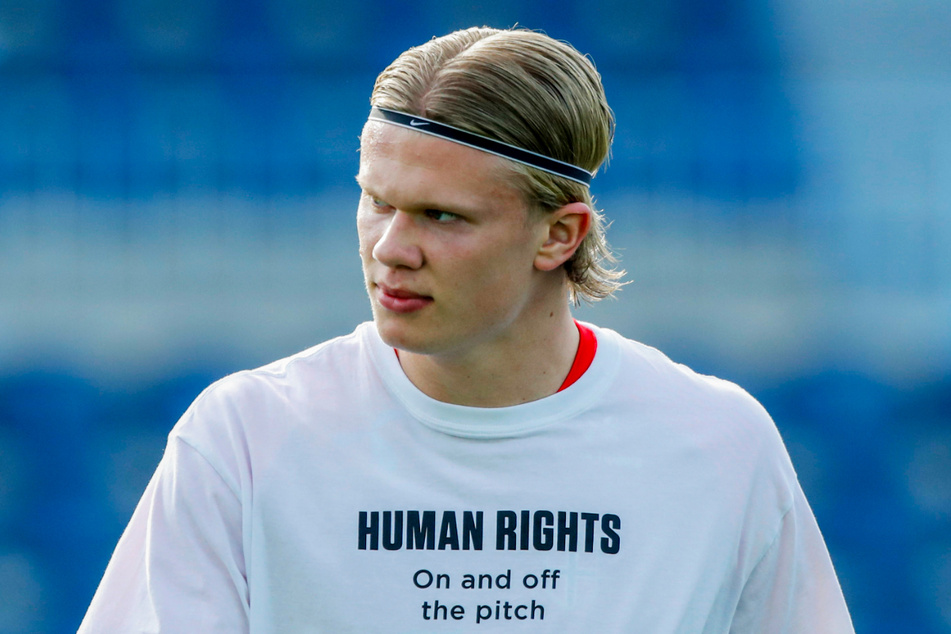 Erling Haaland (20) blieb in den Länderspielen gegen Gibraltar und die Türkei hinter seiner BVB-Form zurück.