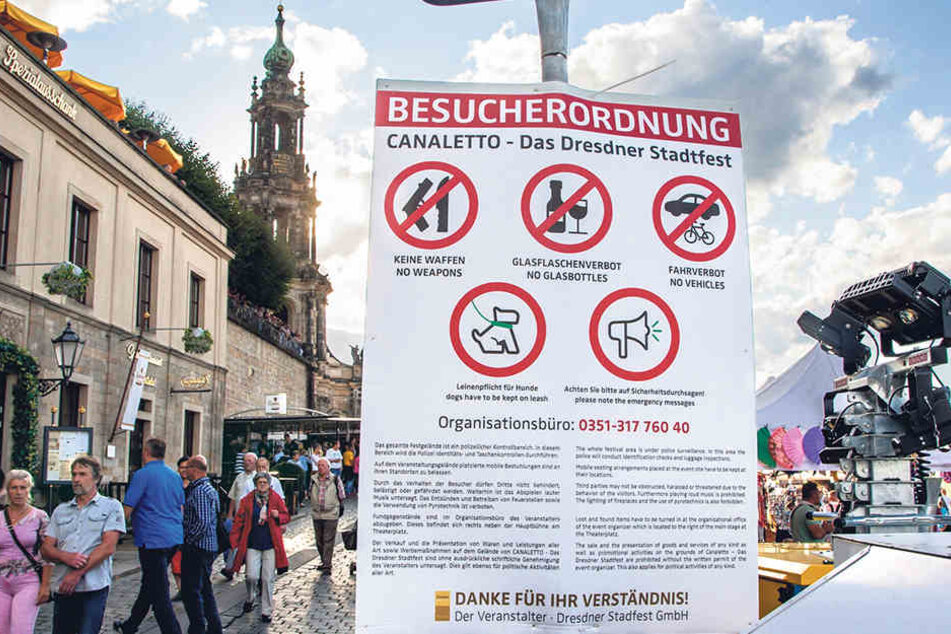 Das Sicherheitskonzept zum Stadtfest ging auf. Heikle Zwischenfälle
blieben aus.