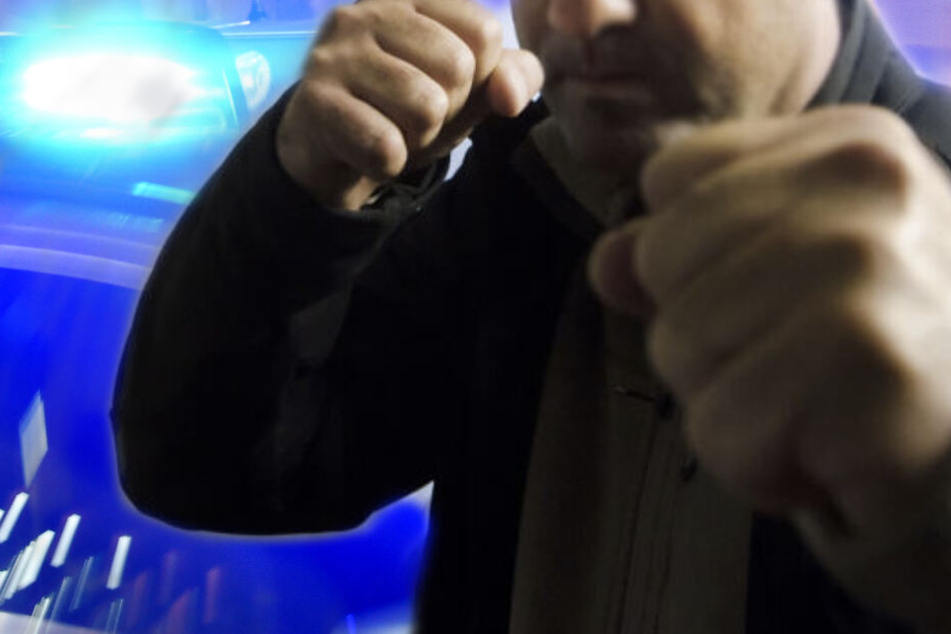 Brutal prügelte der Täter auf sein Opfer ein.