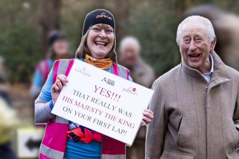 Royaler Besuch an der Rennstrecke: König Charles feuert Läufer an