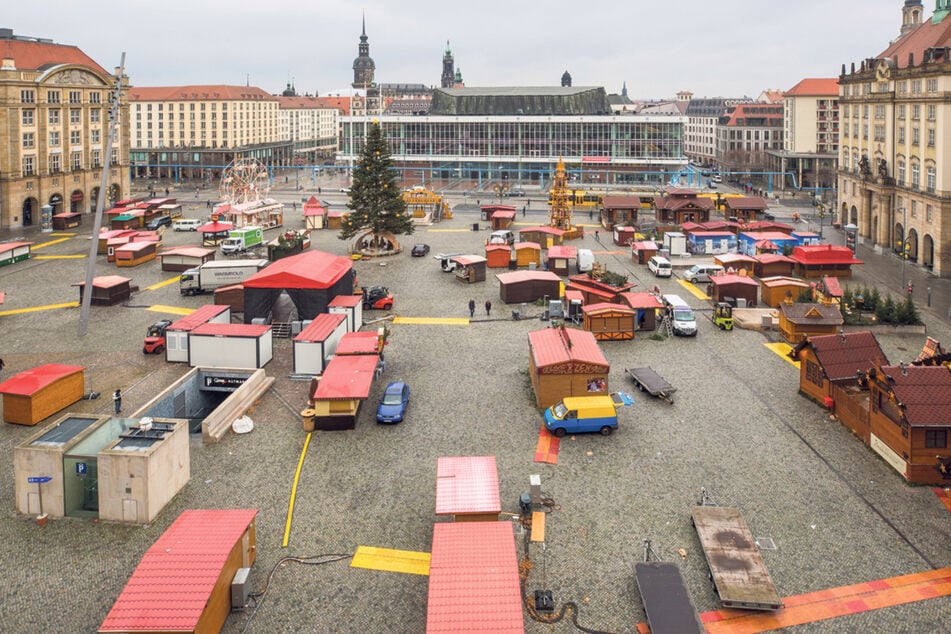 Dresden: Trotz Absage des Striezelmarktes: Dresdner Rathaus bittet Händler zur Kasse