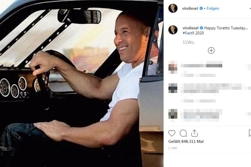 Vin Diesel bewarb im Mai noch den 2020 erscheinenden Film Fast & Furious 9 auf Instagram.