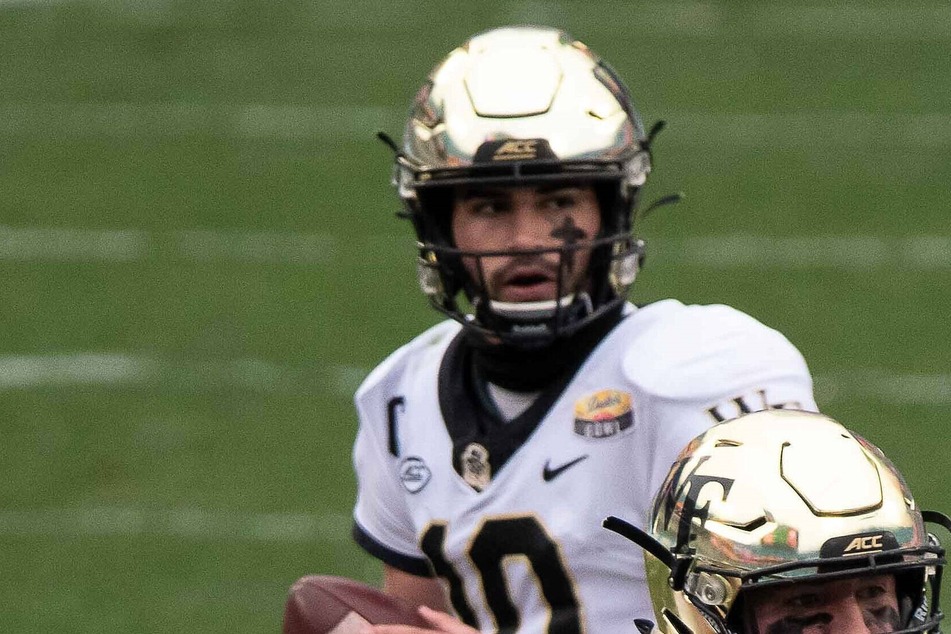 Wake Forest QB Sam Hartman threw three touchdowns in his team's win over Virginia on Friday night.