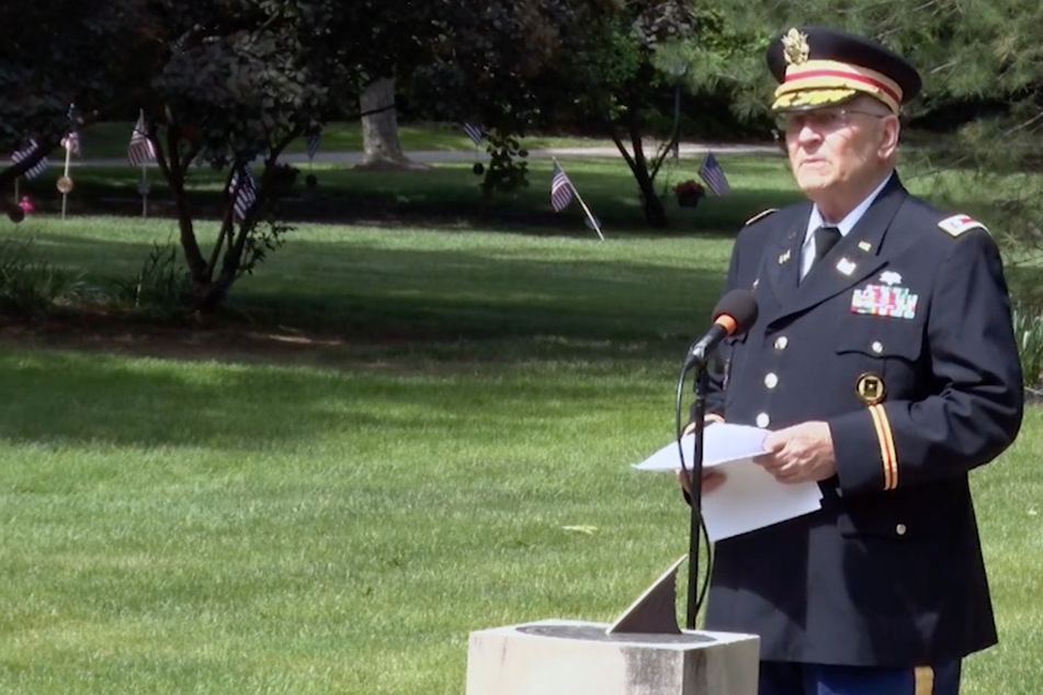 Retired Army Lt. Col. Barnard Kemter had his mic cut during part of his address at an Ohio Memorial Day event.