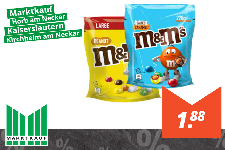 M&M’s verschiedene Sorten für 1,88 Euro