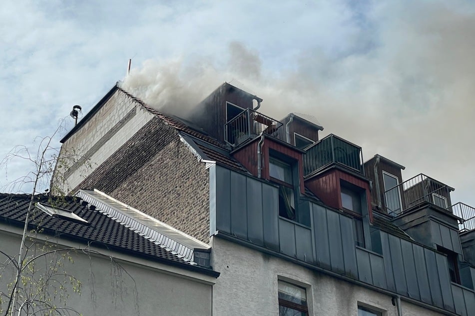 Gebäudebrand in Köln: Feuerwehr mit zahlreichen Kräften im Einsatz