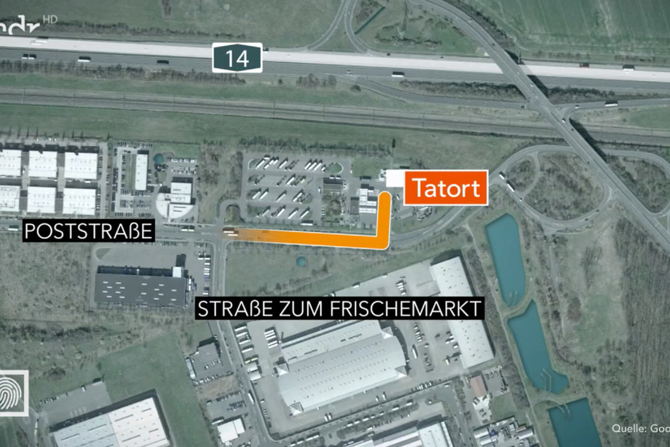 Der Täter flüchtete nach dem Überfall in Richtung Frischemarkt.