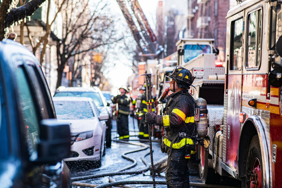 Four firefighters suffered serious, but not life-threatening injuries fighting the blaze.
