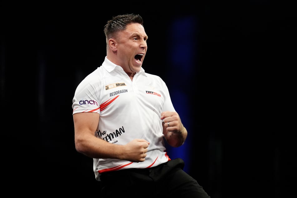 Gerwyn "The Iceman" Price (40) zog beim World Matchplay ins Achtelfinale ein.