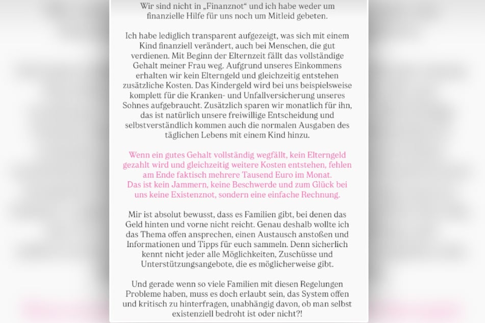 Mit diesem Statement hat sich Andrej Mangold (39) für seine Erklärungen rund ums Thema fehlender Unterstützung verteidigt.
