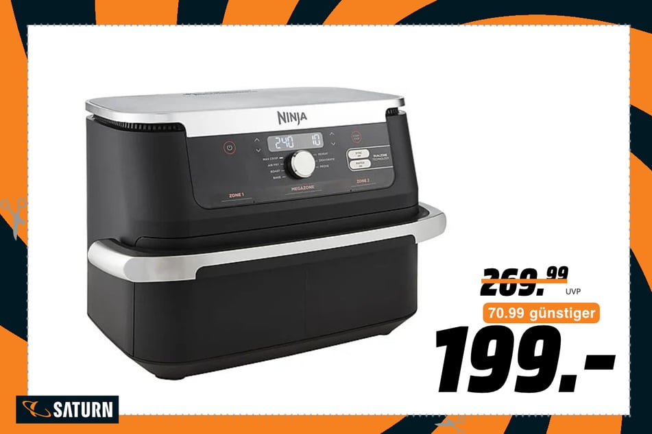 Ninja-Heißluftfritteuse für 199 statt 269,99 Euro.